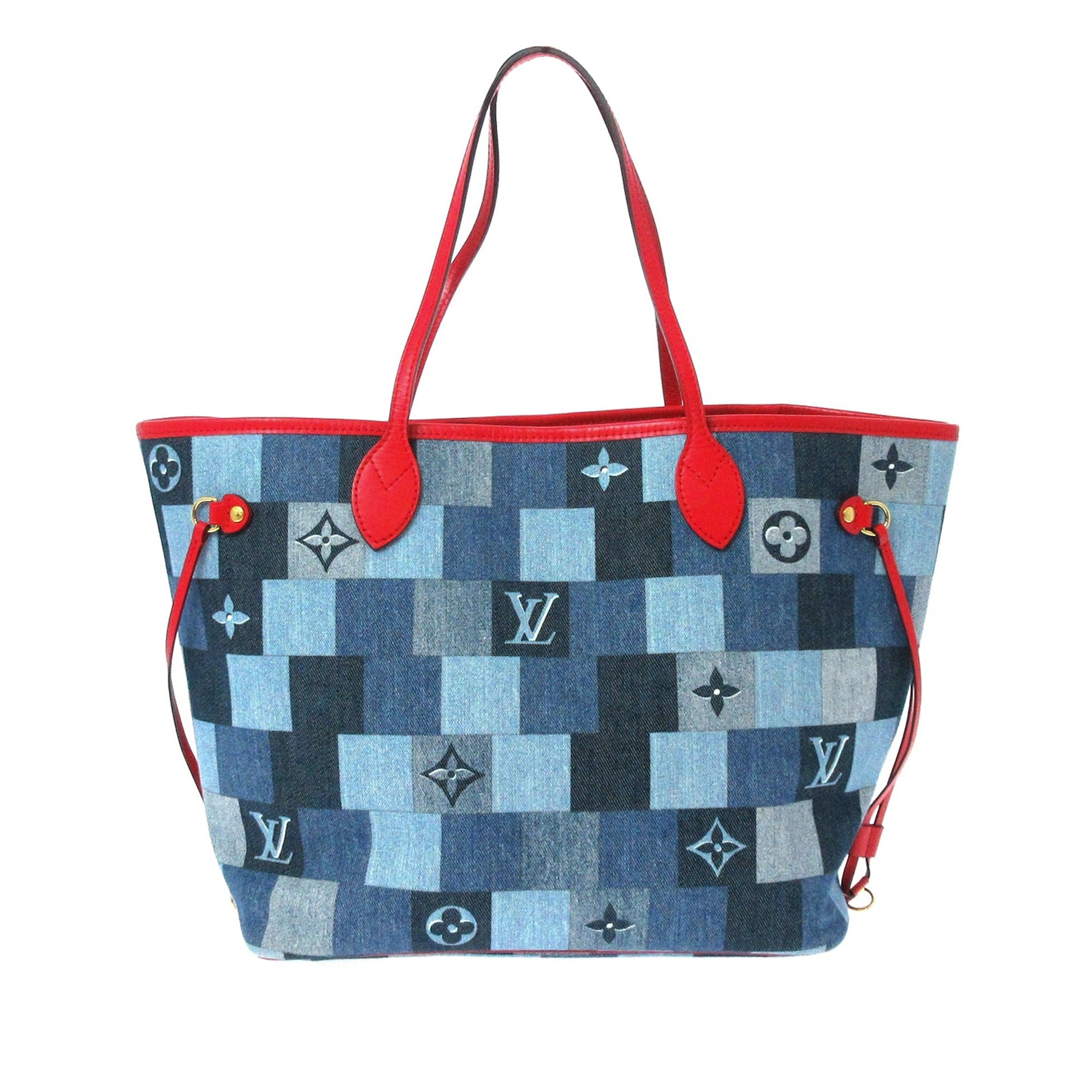 Louis Vuitton Limited Edition Blue Denim Monogram Denim Patchwork Speedy Bag  | Yoogi's Closet
